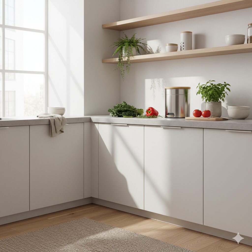 Compact kitchen compost bins designed for small spaces