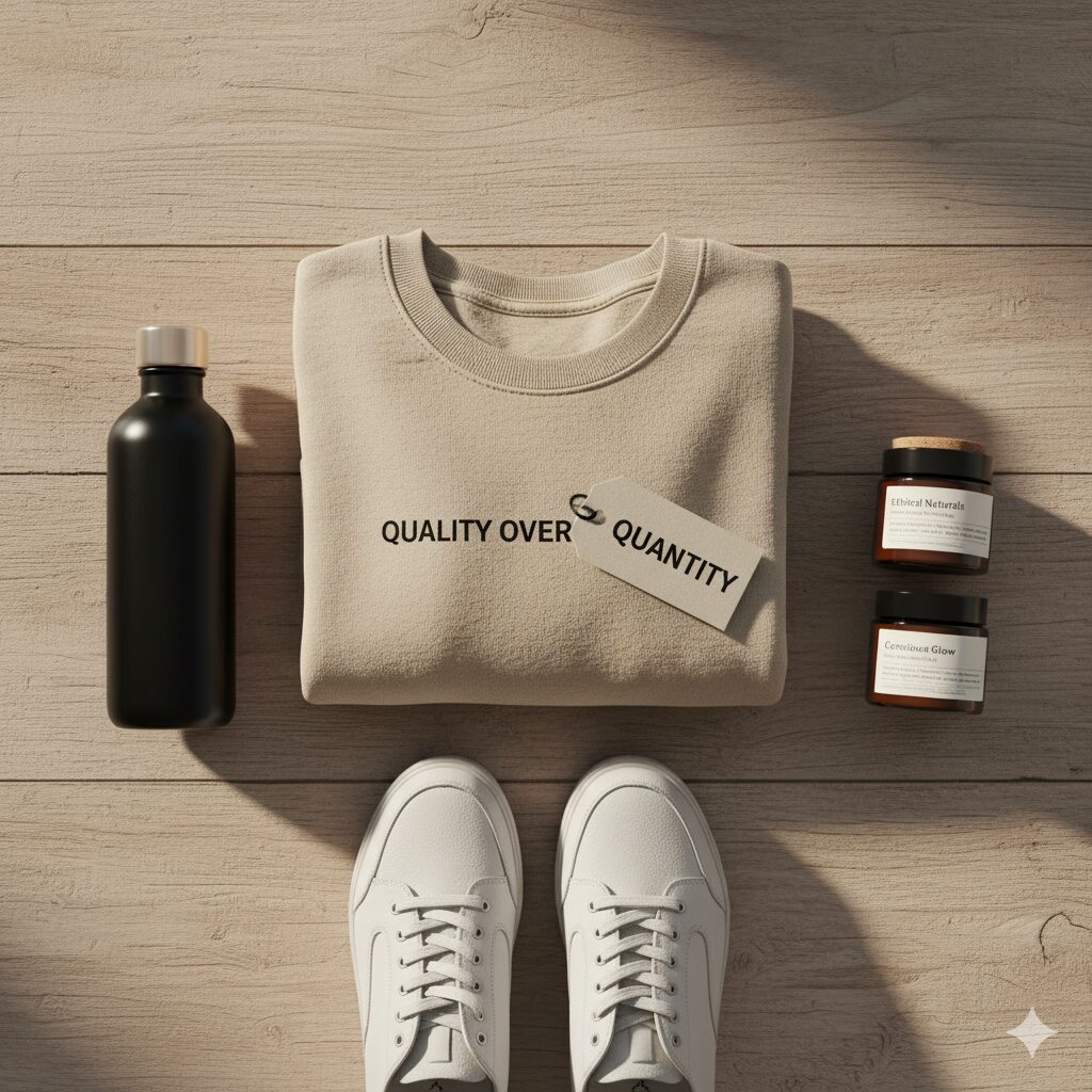 Sustainable fashion aesthetic