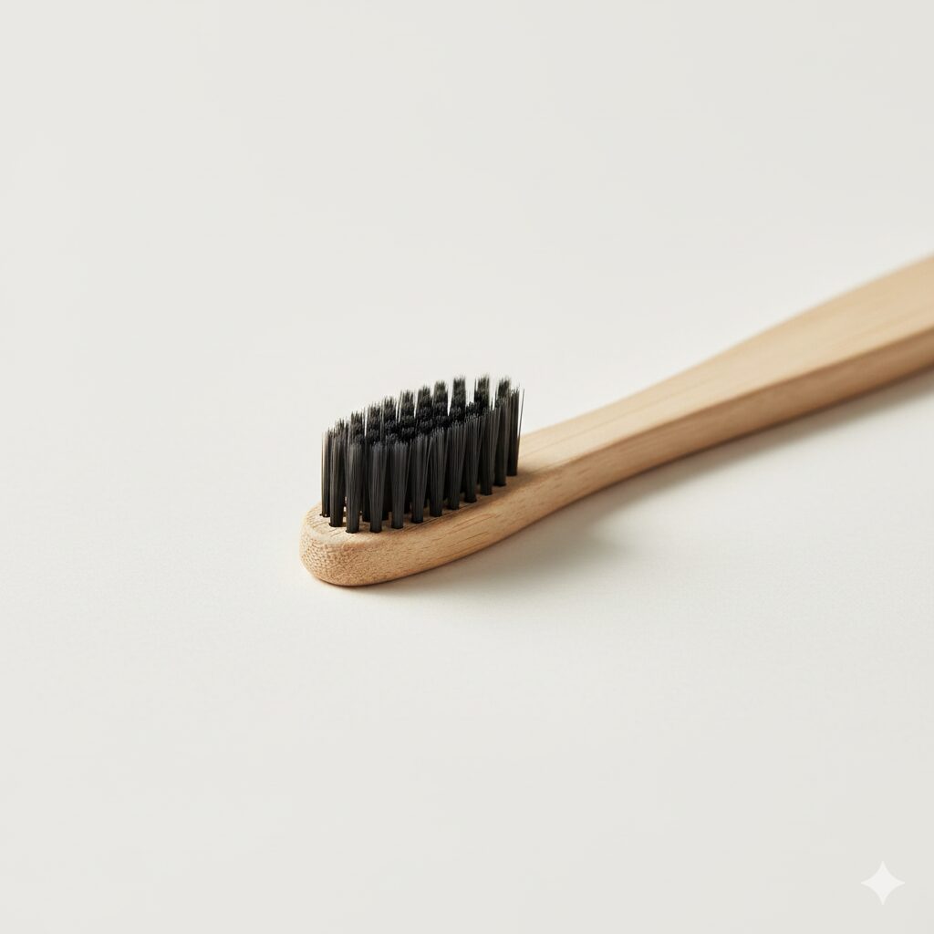 charcoal bamboo toothbrush