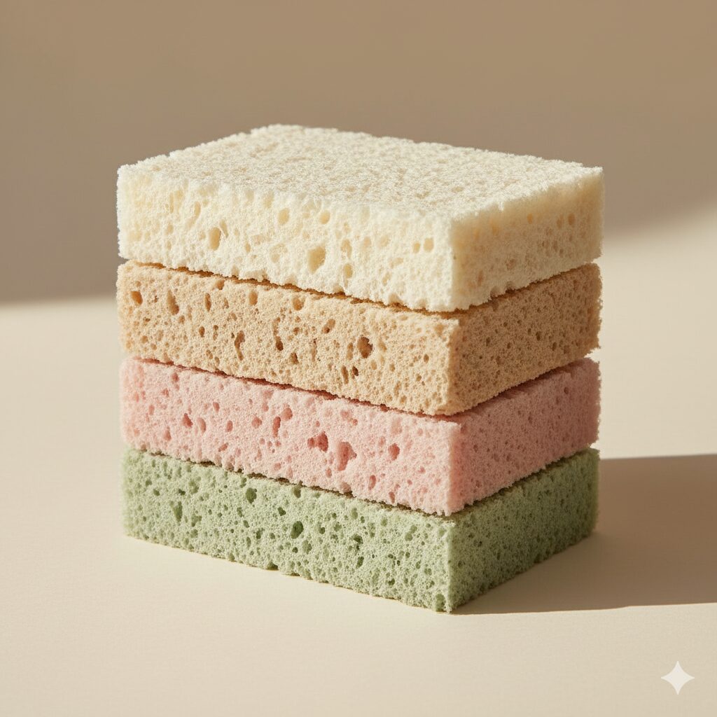 Heavy-duty cellulose sponges