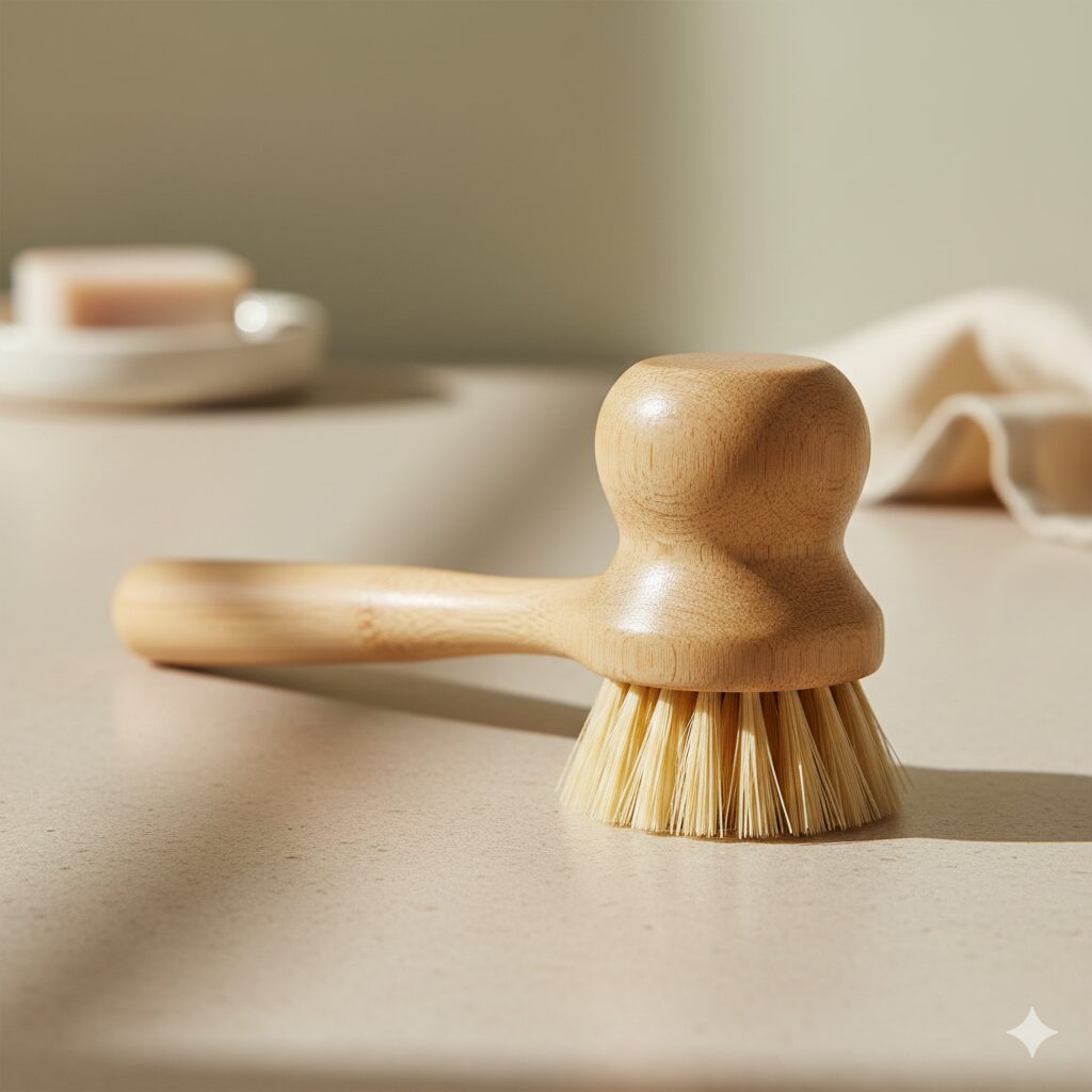 Classic bamboo dish brush