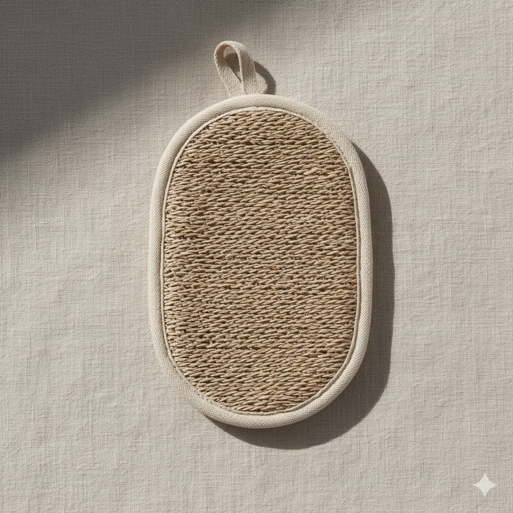 plant fiber shower pad product