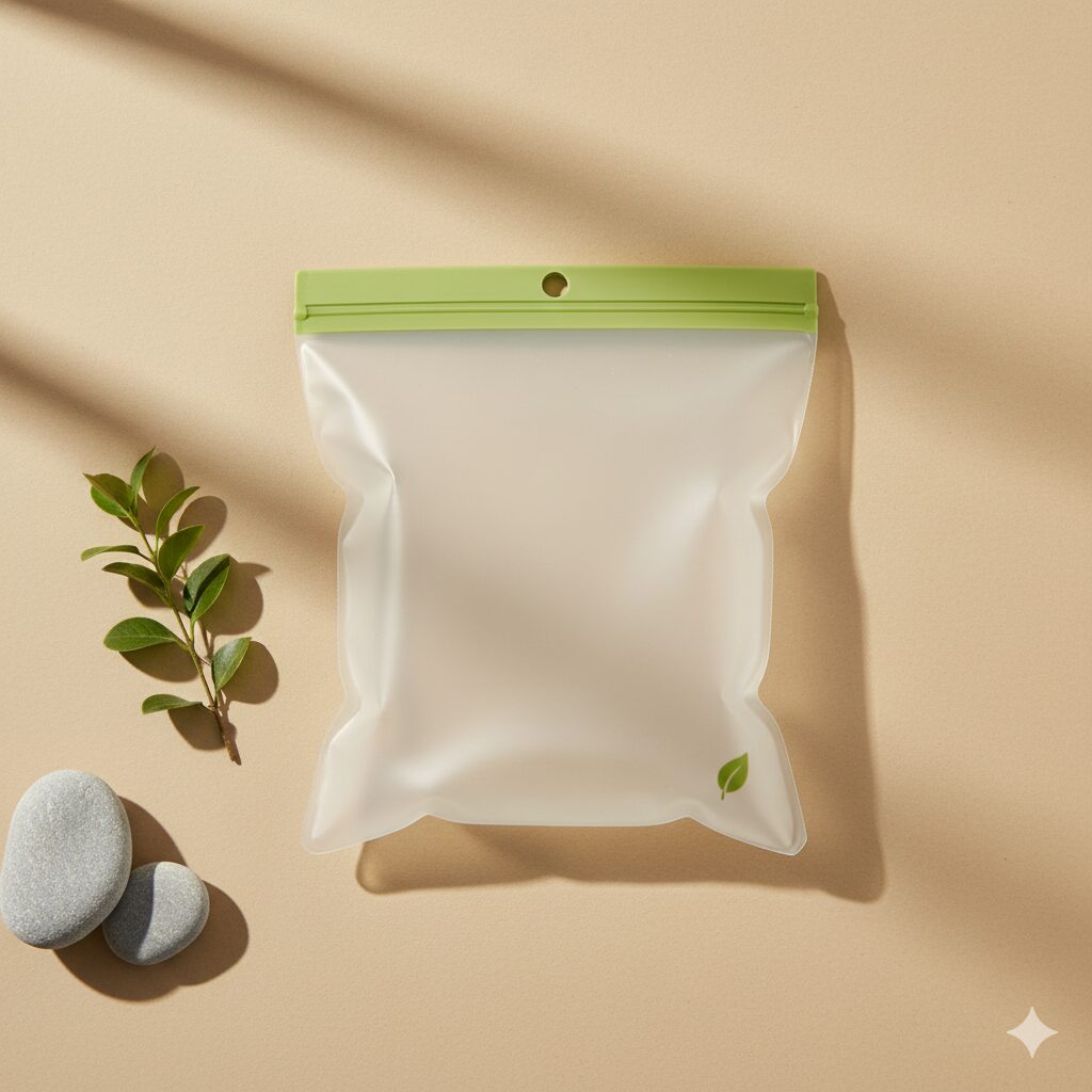 Silicone food storage bags