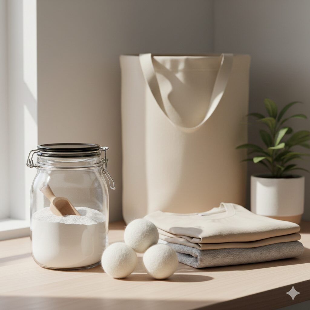 Eco-friendly laundry setup