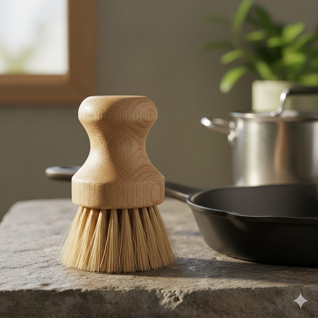 Pot and pan scrub brush