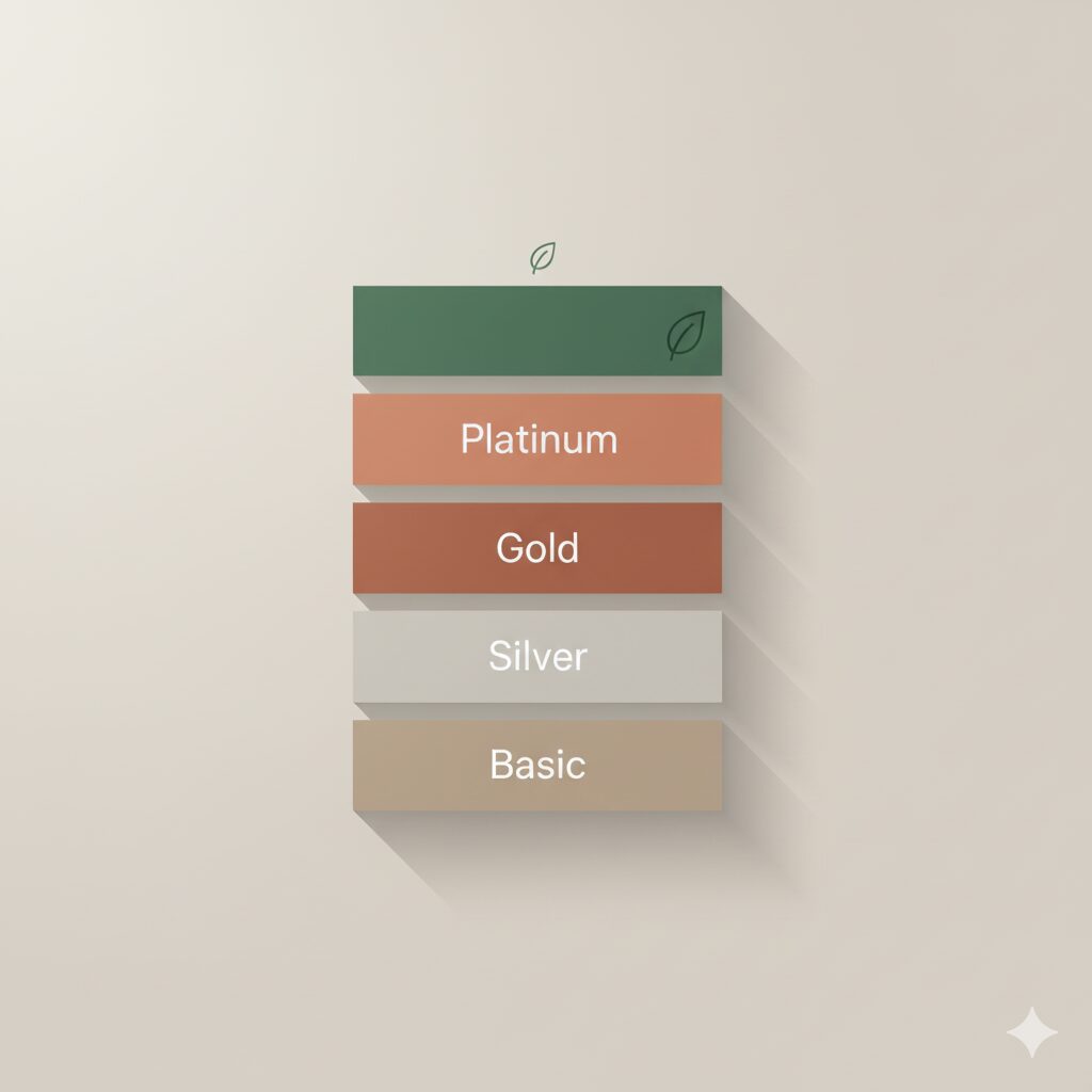 Eco label tier levels