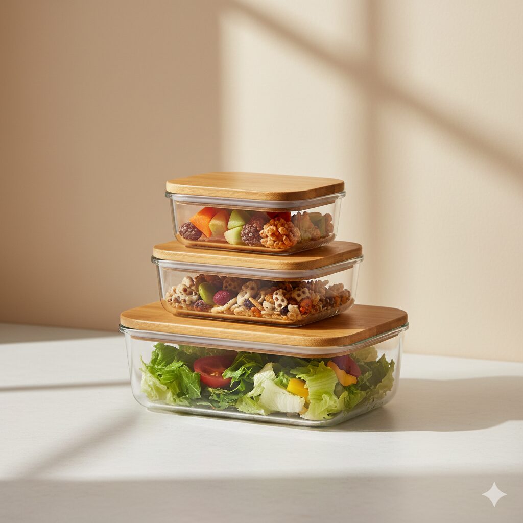 Basic glass container set