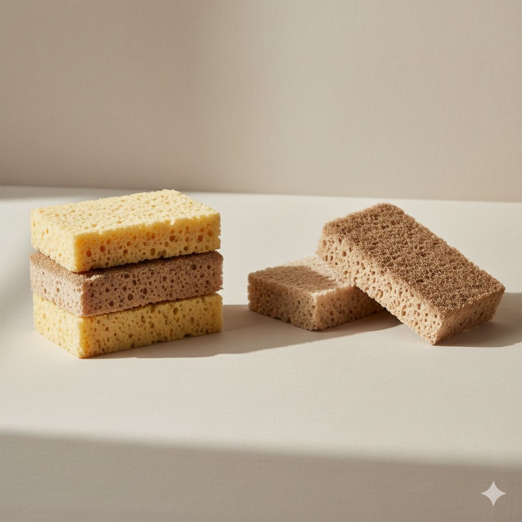 Biodegradable kitchen sponge